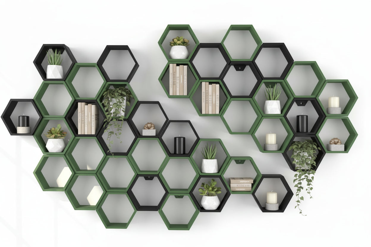 modular-exagonal-shelf-wall